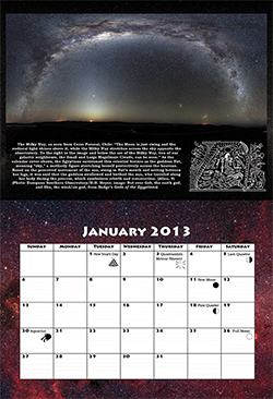 2013 Calendar month of January - CLICK TO ENLARGE